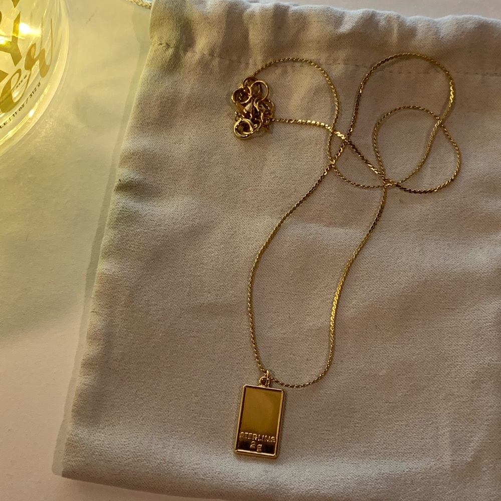 Gold Necklace with Gold Pendant!